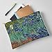 CafePress Van Gogh Blue Iris Garden Painting Large Zipper Toiletry Pouch, 12.5