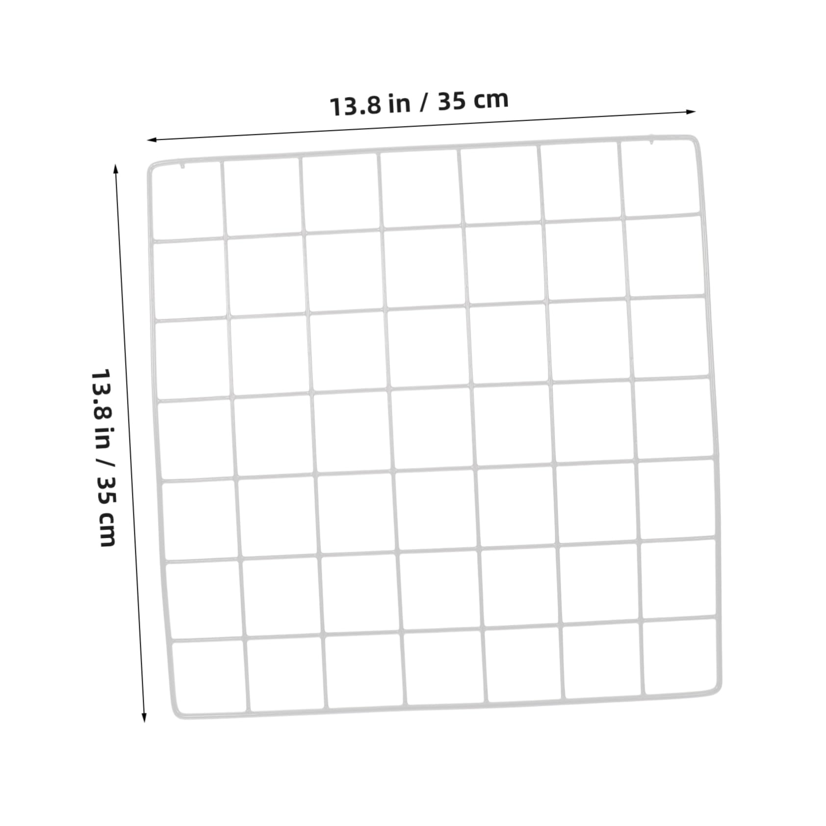 Cabilock Contemporary Wire Grid Wall Shelf Iron Wire Grid Panel 35x35 Picture Display Rack Home Decor Office Storage Easy Mounting