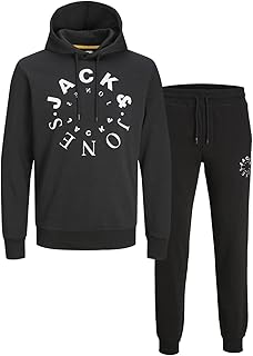 طقم ملابس مريحة رجالي واريور بغطاء للرأس وأكمام طويلة من جاك اند جونز