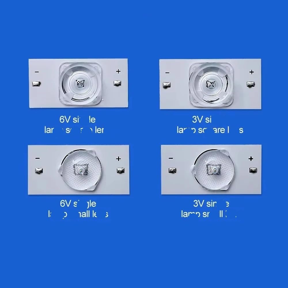 Tira Luminosa Tv LED SMD 3V 6V Con Filtro Lente Óptica Para Reparación Televisores 32 A 75 Pulgadas. Incluye Cable 2 M Accesorios Para Tira Retroiluminación