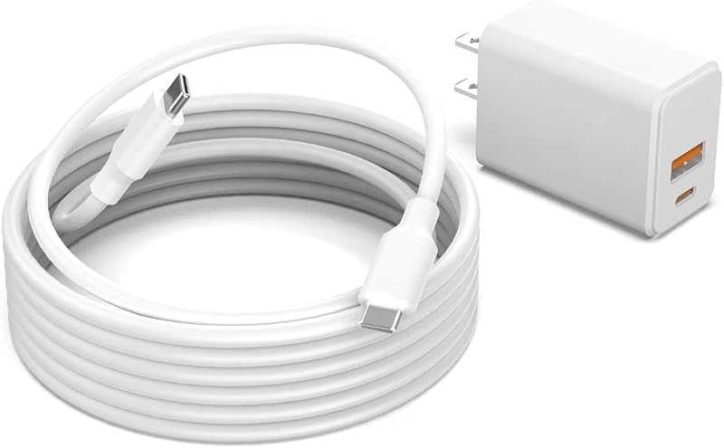 USB-C Charger for Therabody Theragun Relief, Mini 2nd 3rd Generation, Prime Plus 5th 6th Generation, PRO Plus, Elite Gen 5, Sense 1st 2nd Generation, PD Fast Charging Adapter for Massage Gun