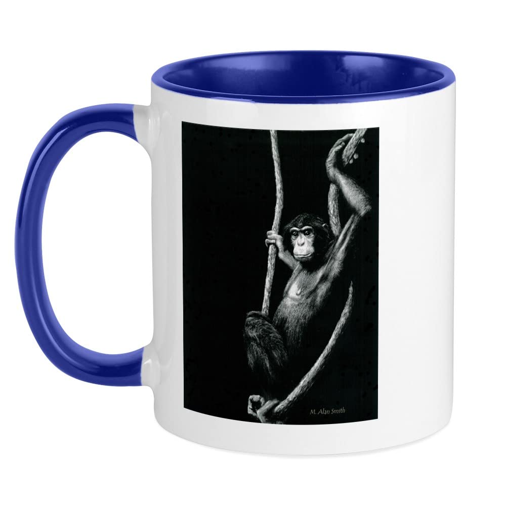 VOLTX DESIGN Bonobo Mug Ceramic Coffee Mug, Tea Cup 11 oz (VTX-612)