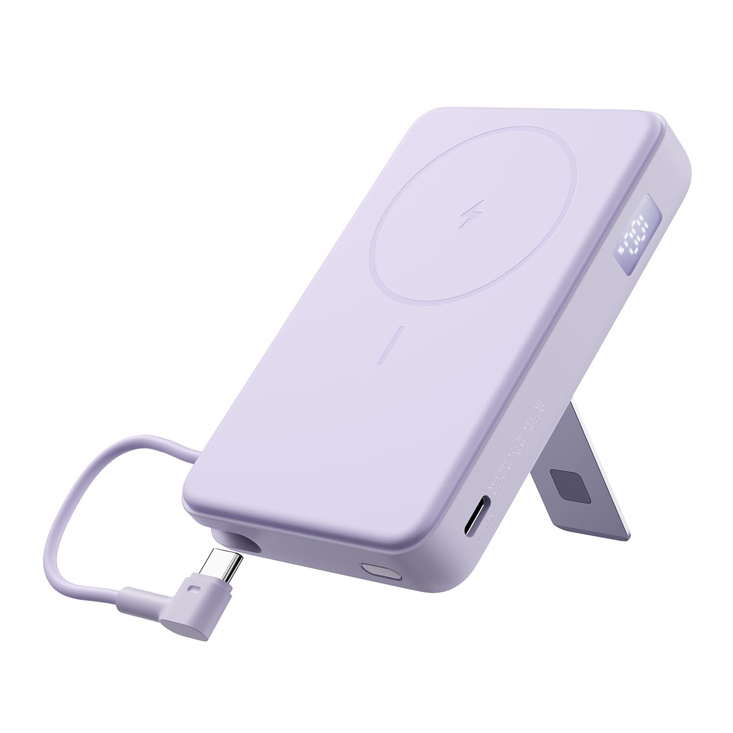 Xiaomi Power Bank Magnetico 10000mAh con Supporto Regolabile, MagSafe USB-C | Power bank MagSafe 10000mAh con supporto integrato. Ricarica wireless + supporto — perfetto per viaggi e videochiamate.