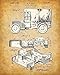 Original Jeep Patent Art Prints - Jeep Gifts for Men Set of Four Photos (8x10) Unframed - Great Man Cave Decor and Gift Under $20 for Jeep Enthusiasts