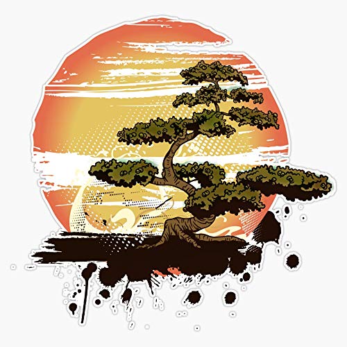 Bonsai Tree Karate Dojo Vinyl Waterproof Sticker Decal Car Laptop Wall Window Bumper Sticker 5'
