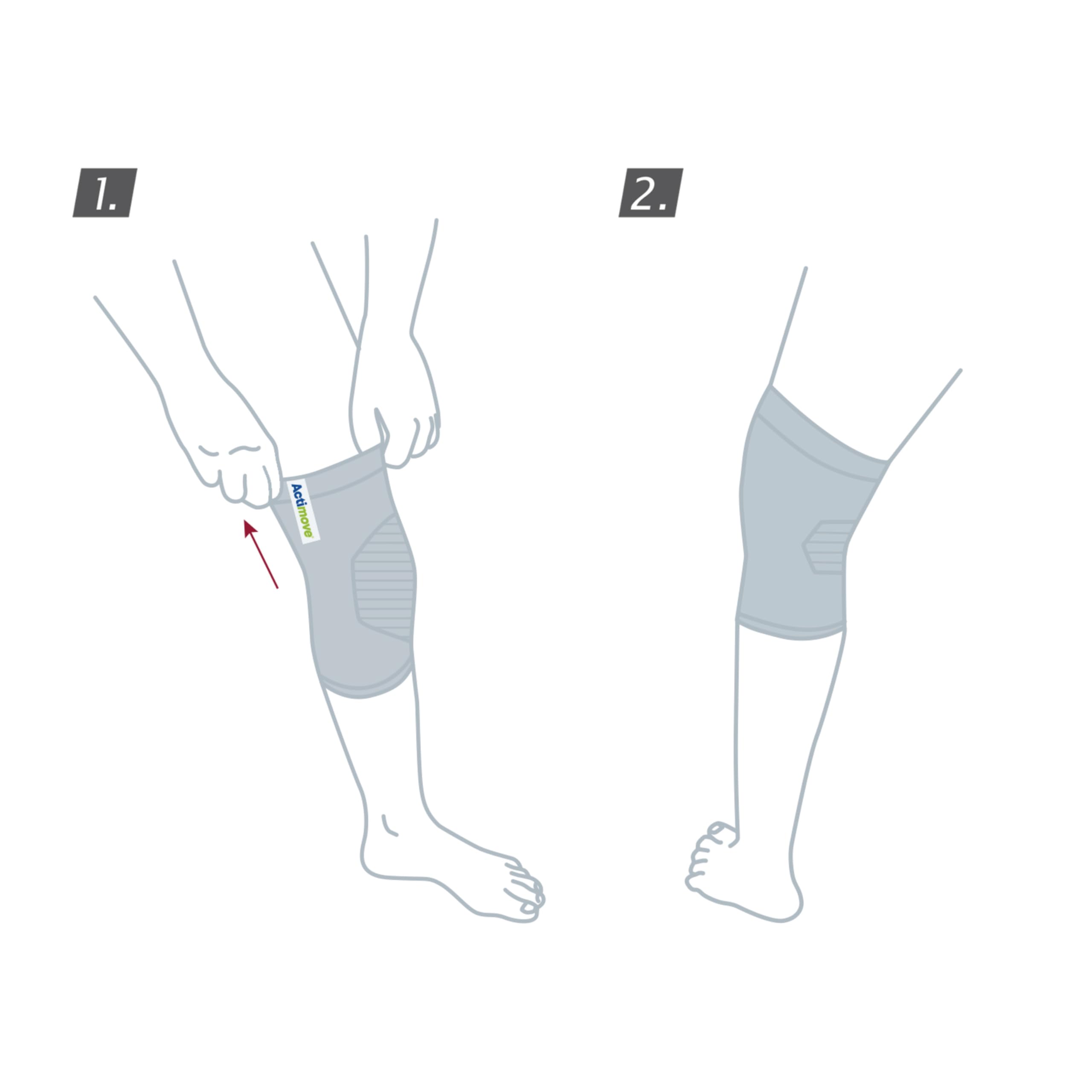 Actimove Everyday Supports Mild Knee Support - Mild Support, Lightweight, Easy to Apply for Slightly Swollen and Aching Knees – White, X-Large