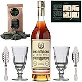 ★ Bei Zugabe von eiskaltem Wasser trübt der Absinth in ein opalfarbenes dichtes Weiß, wir empfehlen die Zubereitung nach dem klassischen frz. Ritual (eine Trinkanleitung liegt dem Set bei)