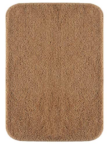 Image of SKIVE India Solid Anti Slip Bathmat,Colour Beige,Size(40 x 60 cm) Set of 2 Piece
