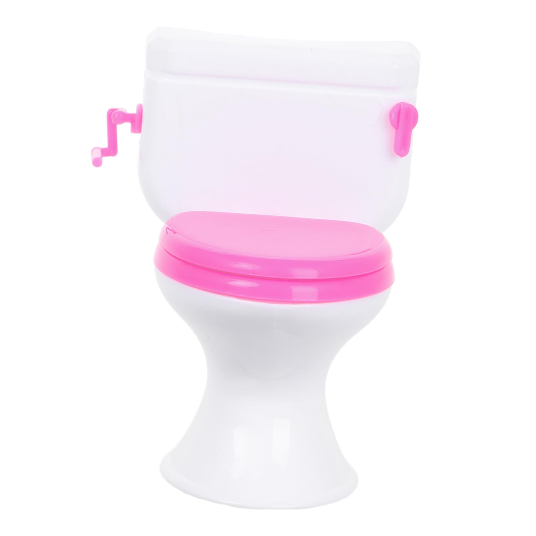 HEMOTON Dollhouse Flush Toilet Miniature Bathroom Scene Delicate Miniature Toy