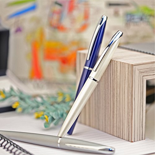 Cross Atx Refillable Gel Ink Rollerball Pen, Medium Rollerball, Includes Premium Gift Box - Matte Chrome #TOP4