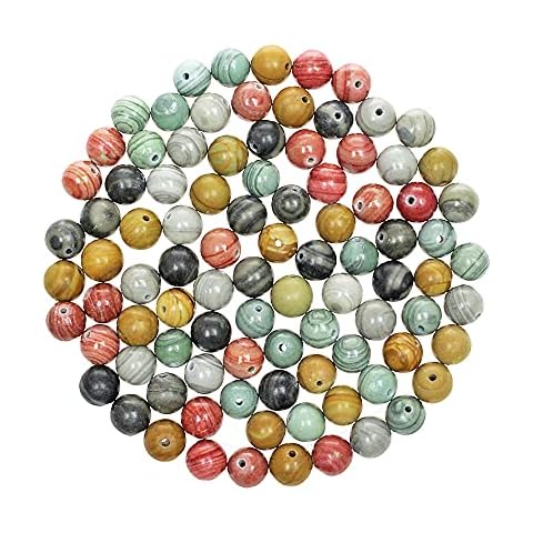 200pcs 8mm Stone Beads Kit for Jewelry Making Cover