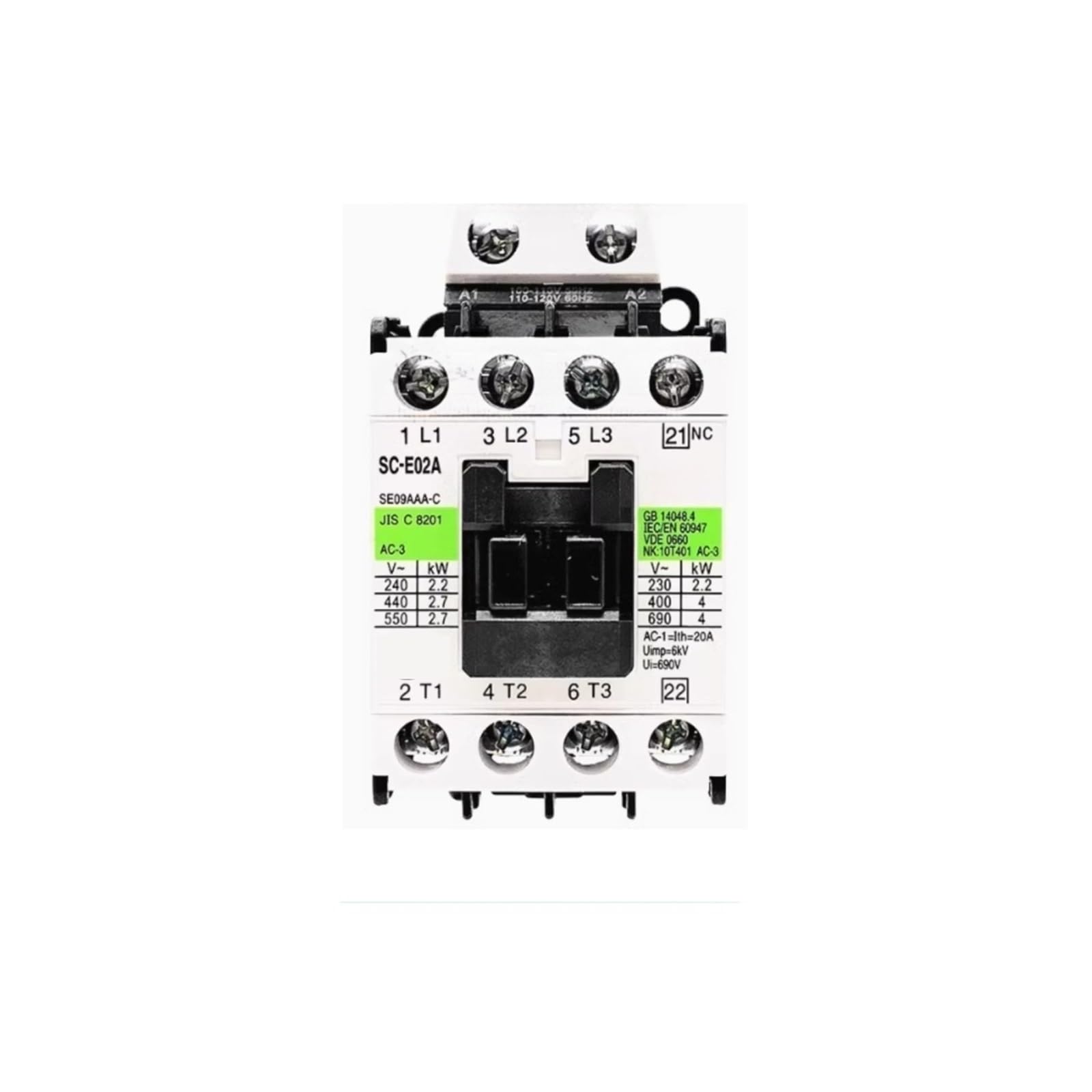 RISWEKFW Brake elevator AC contactor SC-E02A 9A AC110V 220V(ExchangeAC220V)