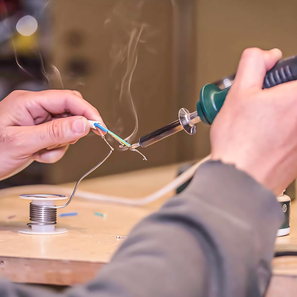 OneNine 3Pcs 0.8mm 50g Solder Wire with Tin Lead Sn63/Pb37 Flux Rosin Core, Soldering Wire Reel for Electrical Soldering Components Repair and DIY