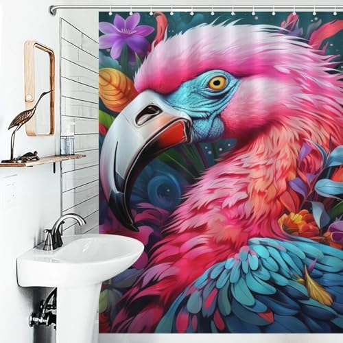 Rideau de douche 140x183 cm étanche en polyester lavable blanc - 6