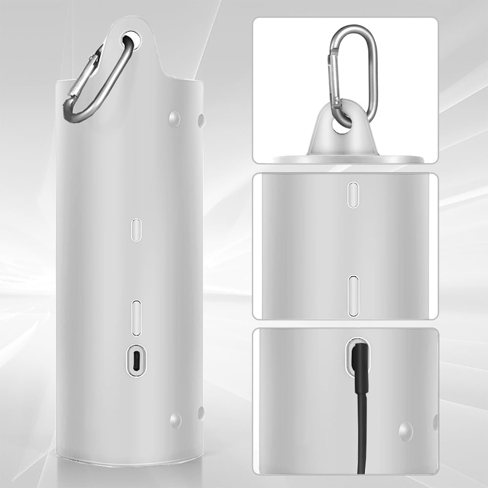 Protective Cover Carrying Silicone Case Compatible with Sonos Roam 2 / Sonos Roam Wireless Portable Bluetooth Speaker (White) - Image 2