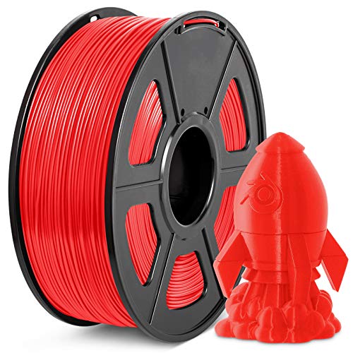 PLA Plus Filament 1.75mm, JAYO Imprimante 3D Filament PLA+, 1KG Bobine, Dimensionnelle +/- 0,02 mm, PLA+ Rouge Cover