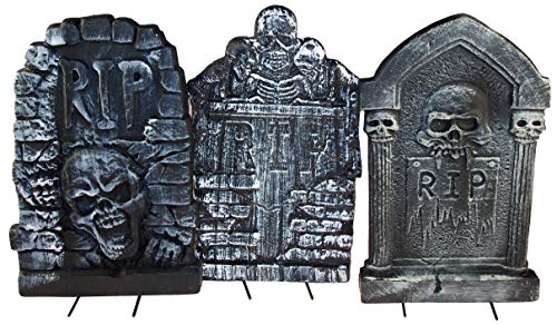 Blue Whale Gifts Set di 3 Halloween 37 cm Weathered Spooky lapidi/Tomb Stones