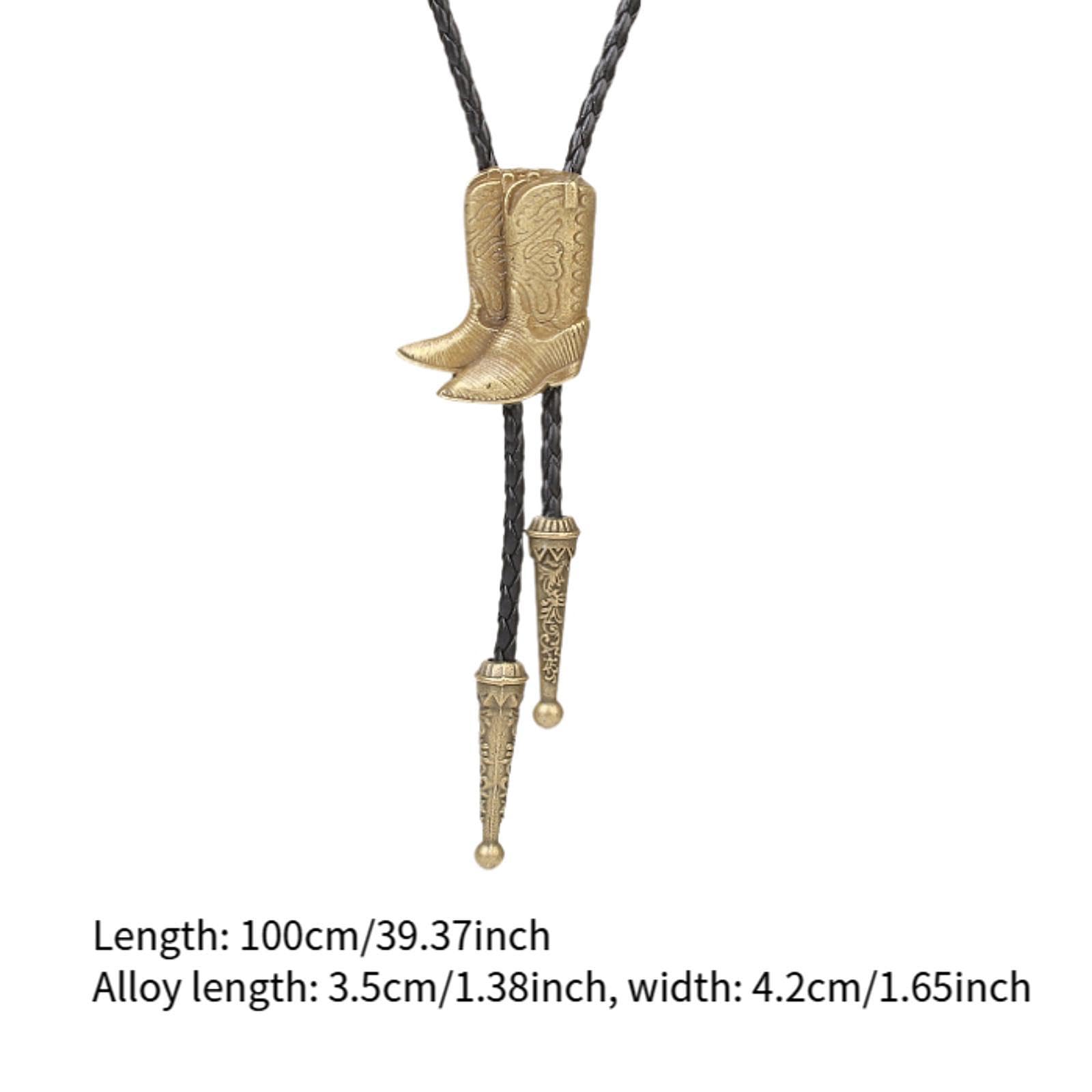 Colcolo Bolo Tie Cowboy Krawatte für Karneval Feiertage Kostüm Hochzeit, Bronze