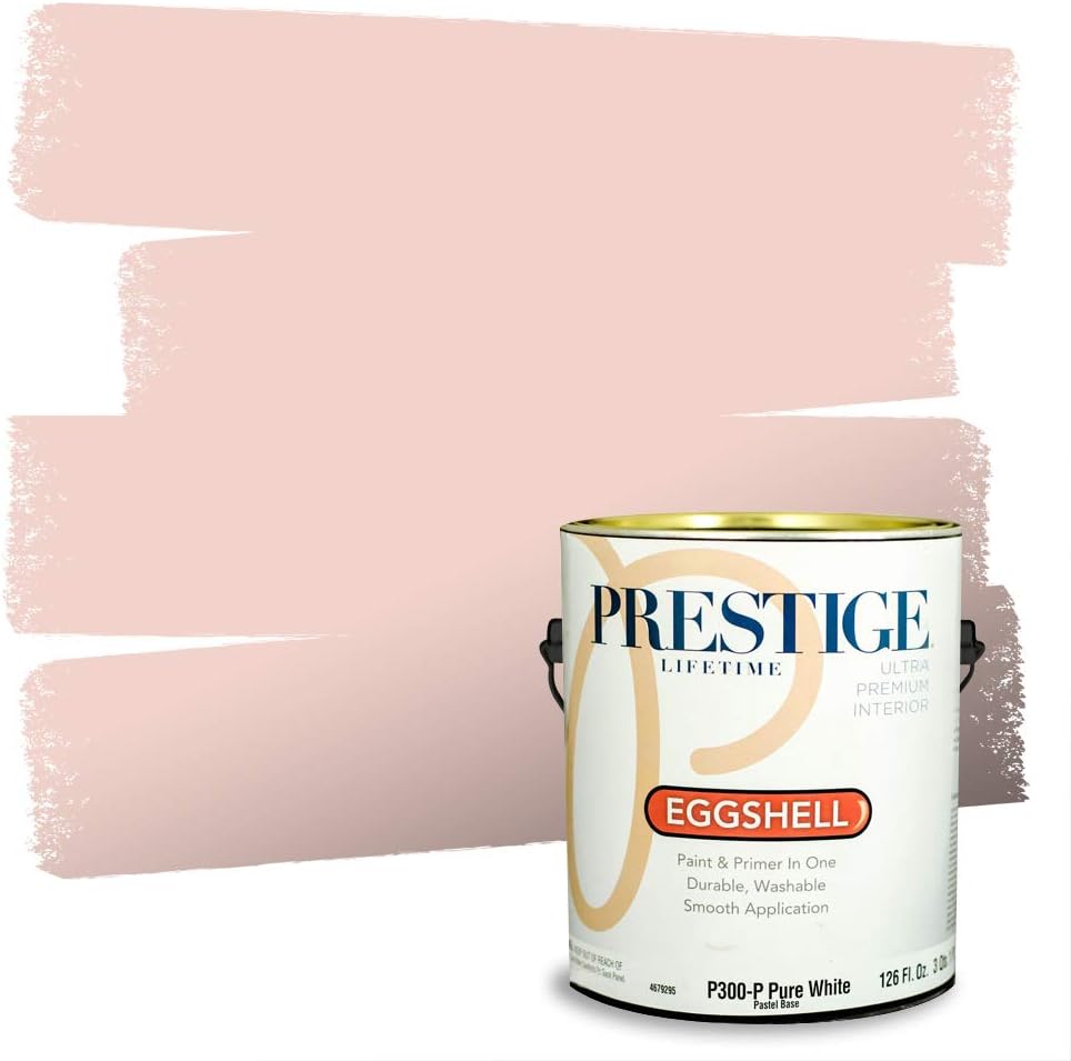 PRESTIGE Interior Paint and Primer in One, Pink Cheeks, Semi-Gloss, 1 Gallon
