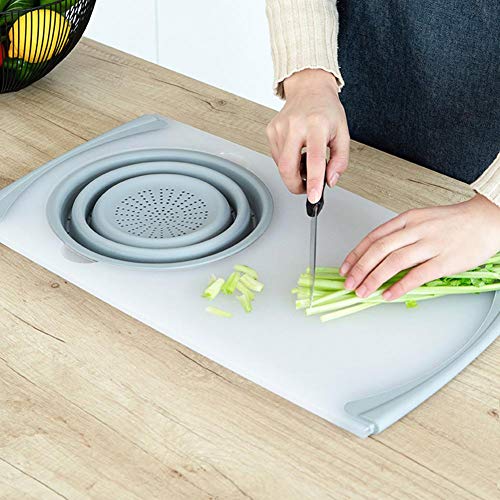 Planche à découper pour évier et passoire universelle : la solution pour petits espaces - 8