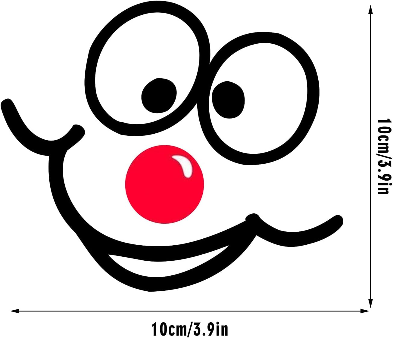 1pc Red Nose Day Decoration 2022,Red Nose Day Stickers Wall Clings Self Adhesive Stickers Cartoon Party Sticker Decal for Handmade Crafts ...