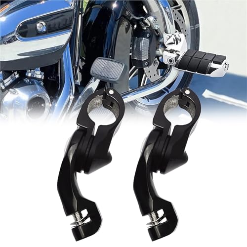Repose-pieds route réglables courts 31,7 mm pour Harley Davidson Sportster XL 883 1200 1340