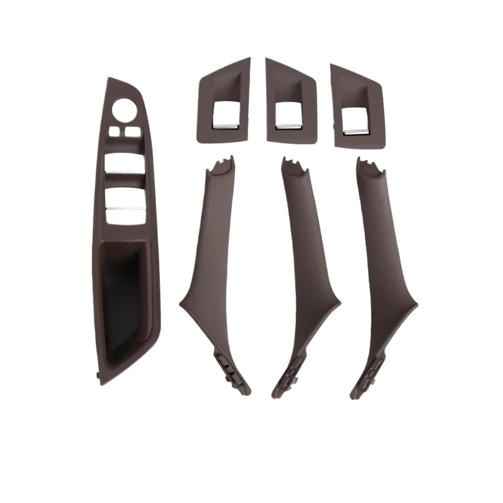 JYUTDW Inner Door Handle Car Door Interior Handle Accessories for BMW for 5 Series F10 F18 523 525 528(LHD Moka)