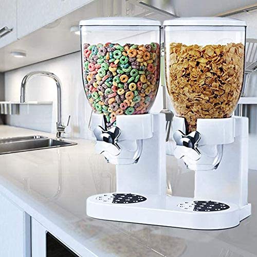 Distributeur de céréales double 7L pour éviter le gaspillage des aliments - 3