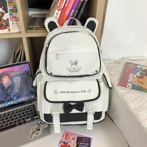 Image of Tinttot 30 Litre, Japanese Korean Style Capybara Niche College Students Light weight School bag Women's Travel Backpack
