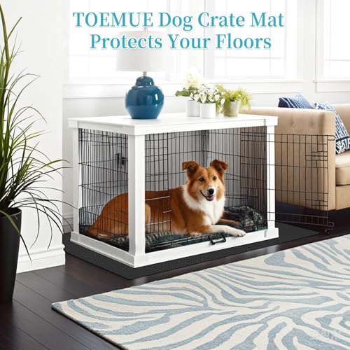 Image of Dog Crate Mat Liner,Washable Pee Pads , Absorbs Urine - Waterproof Under Mat Floor Protector Reusable -Dog Crate Pad Ideal for Floor Protector (29 inch x 48 inch, Count, 1)