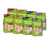Friendly Grains Crunchy Rice Rollers – Variety Pack - Delicious Crispy Puffed Gluten-Free Brown Rice Cakes – Healthy Snacks for Adults and Kids – Tasty, Nutritious Alternative to Chips (8 Packs of 6)