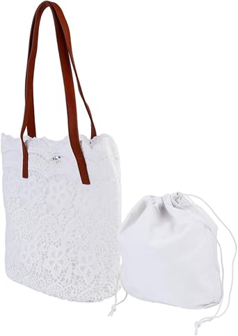 Lace Shoulder Bag, Womens Handbag, Womens Tote Handbag, Shoulder Bag, Business Bag, All-Match Embroidery Bag, Chic Lace Bag