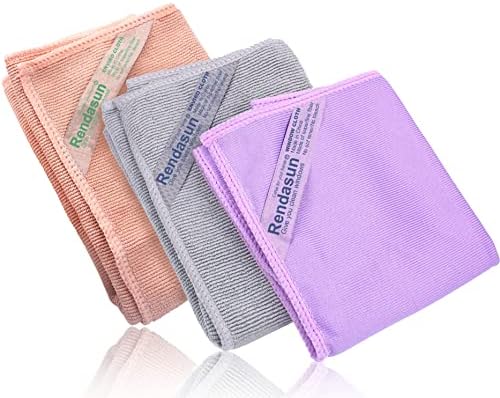 Window Cleaning Cloth & Enviro Cloth, Basic Package Window Cloth & Enviro Cloth. for Cleaning Home, car, Restaurant, bar, Hotel Office. Clean and leave no traces. (Grey & Purple & Pink Set). 3 Pack.