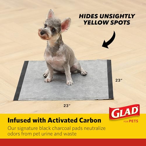 Image of Glad for Pets Activated Carbon Training Pads, Anti-Microbial, 30 Count (Pack of 6)