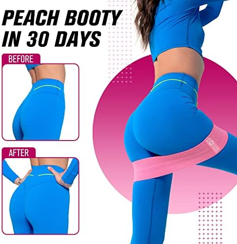 5 STARS UNITED Exercise Resistance Bands for Legs and Butt - Workout Fabric Non-Slip Gym Equipment Set for Women/Men, Squat Booty Bands for Working Out, Hip Thigh Glute Stretch Fitness Loops