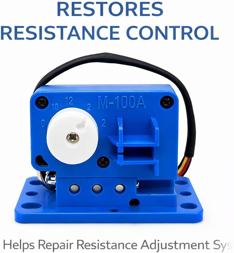 Resistance Motor with Wire Harness M-100A 9UES0010 REX01HL, Replacement Resistance Tension Motor for Exercise Bike and Elliptical, Servo Resistance Control Motor
