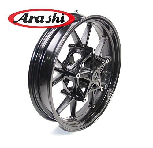 Arashi Front Wheel Rim for BMW S1000RR 2009-2018 / S1000R 2014-2018 Motorcycle Replacement Accessories Gloss Black 2010 2011 2012 2013 2015 2016 2017 - Thumbnail 4