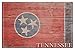 Rustic Tennessee State Flag Birch Wood Wall Sign (12x18 Rustic Home Decor, Ready to Hang Art)