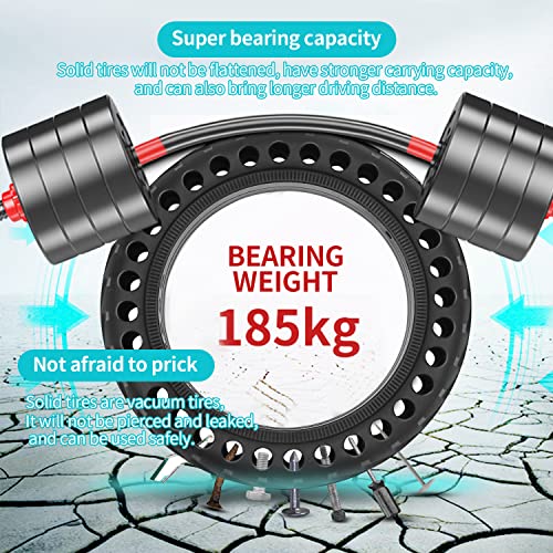 Solid Tire For Gotrax Gxl/For Xiaomi M365 Electric Scooter Parts/Gotrax Xr/Mijia Mi M365 Pro, 8.5 Inches Electric Scooter Solid Honeycomb Tires (2Tires+3Tools) #TOP2