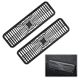 2 Stück Lüftungsgitter Abdeckung für Tesla Model Y 2025 2026 Air Vent Schutz für Klimaanlagen-Luftauslass unter Sitz, Luftauslassschutz Zubehör für Model Y, Rücksitz Klimaanlage Outlet Cover ABS