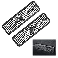 2 Stück Lüftungsgitter Abdeckung für Tesla Model Y 2025 2026 Air Vent Schutz für Klimaanlagen-Luftauslass unter Sitz, Luftauslassschutz Zubehör für Model Y, Rücksitz Klimaanlage Outlet Cover ABS