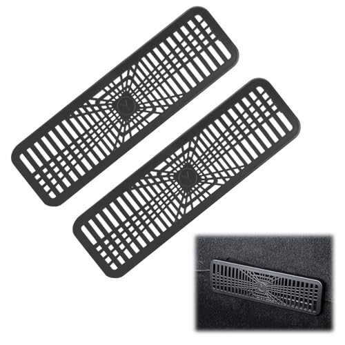 2 Pièces Cache de Ventilation pour Tesla Model Y 2025 2026, Cache Grille de Ventilation Sous Siège Installation Sans Outil, Auto Air Vent Housse de Protection Accessoires