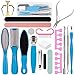 Produktbild LUTER 23 Teilige Professional Fußpflege Set Hornhautentferner Hornhautraspel Hornhauthobel aus Edelstahl Fußfeile Fußraspel für Salon, Hause Pediküre und Fußpflege