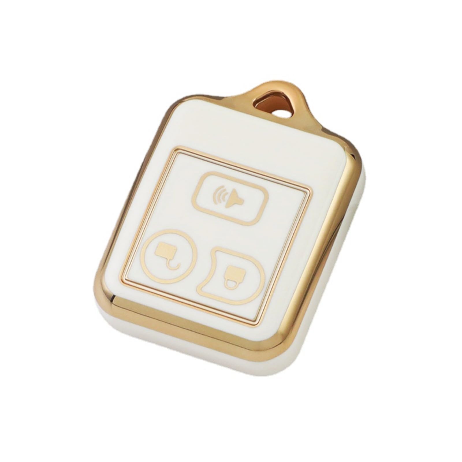 ENQLOZTPU Key Fob Cover for Ford 1998 1999 2000 2001 2002 2003 2004 2005 2006 2007 2008 2009-2016 F150 F250 F350 Lariat Mazda Mercury Lincoln (White)