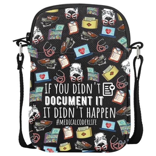 Medical Coder Gift Clinical Coder Medical Biller Gift If You Didn’t Document It It Didn’t Happen Makeup Bag for Medical Billing Specialist Team (#MEDICALCODERLIFE CR)