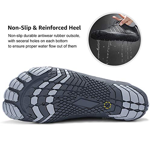 Image of Racqua Water Shoes Quick Dry Barefoot Beach Aqua Sport Swim Surf Pool Hiking Diving Walking for Men Women