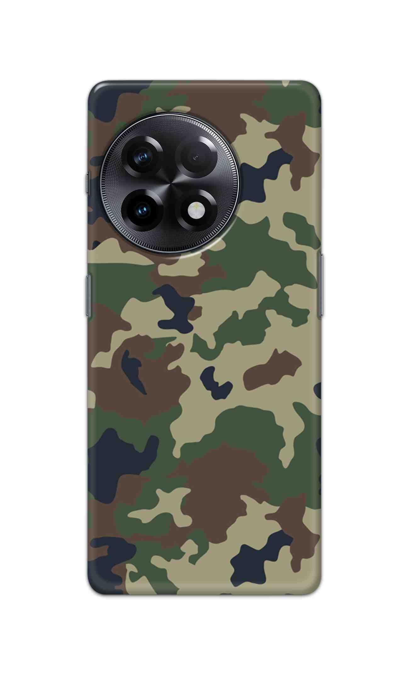 NDCOM for Oneplus 11R 5G Back Cover Army Pattern Printed Hard Case