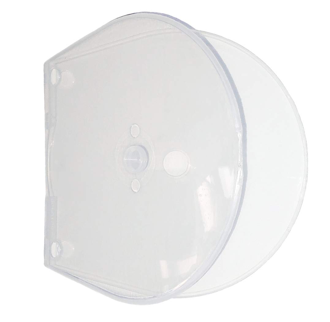 CD-Hüllen Transparent – 50 Stück, 120 Mikron Stark, Mit Klappe, Aus Polypropylen (Maße 126x128 Mm)