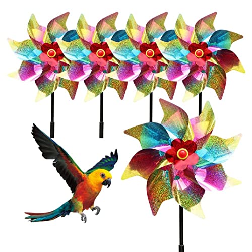 Deterrente para pájaros con efecto spinner solar reflectante y viento 3