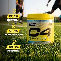 C4 Sport - Pre-Workout-Booster Icy Blue Raspberry (Himbeere) - Zuckerfreies GetränkeBooster für Energy Drink - für Männer & Frauen - Beta-Alanin + Kreatin - 30 Portionen – Ansicht 2